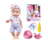 RIZZIIZ Drink-And-Wet Baby Doll Play Set, Realistic Accessories, Adorable Design, Durable Construction, Promotes Empathy, Responsibility & Developmental Skills