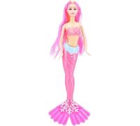 RIZZIIZ Mermaid Princess Doll Playset, Ocean-Themed Accessories, Figure with Sea Creatures, Shell Accessories and Imaginative Role Play Fun (Pink)