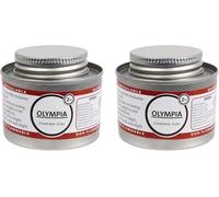 RIZZIIZ Olympia Gel Buffet Chafing Dish Fuel Liquid Can with Wick, Resealable Catering Fuel for Food Warmers, Clean Burning Long Lasting Heat for Parties & Catering Event (2 PCS)