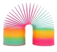 RIZZIIZ Rainbow Spring Toy, Colourful, Walking Coil Spring, Stretchy, Plastic Rainbow Slinky for Kids, Sensory Play, Party Bags, Fidget Fun, Indoor Outdoor Entertainment (1Pcs)