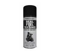 RIZZIIZ Real Feel Textured Spray Paint, Quick Drying, Indoor & Outdoor Use, Decorative Textured Finish Spray,Coating for Metal, Wood, Plastic, Wall Art & DIY Projects, Coal Black (1 PCS)