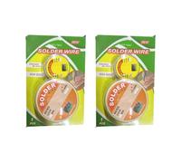RIZZIIZ Rosin Core Solder Wire Set, Rosin Flux, Welding Wire for Electronics Repair, Circuit Board Work, Corrosion-Resistant, Easy to Use, Compact and Lightweight, Reliable and Efficient (2PCS)