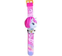 RIZZIIZ Unicorn Cartoon Wristwatch, Eye Catching Theme, Vibrant Colour, Face-Changing Feature, Durable & Sturdy Construction, Adjustable Strap, Encourages Time-Learning Skills