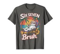 Rizzler 67 Bruh Cat Vacation Teacher My Trip 6 7 Gen Alpha Z T-Shirt