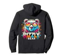 Rizzly Bear Cool Bear Wearing Sunglasses Rizz For Men Boys Pullover Hoodie