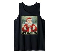 Rizzmas 6-7 Handsign Sigma Santa Six Seven No Cap Tank Top