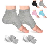 Rizzsoles Height Max Socks Insoles,Invisible Silicone Shoe Lift Heel Pads, Height Increase Insoles, Breathable Insole and Heel Protector, Unisex (3.5CM, Grey)
