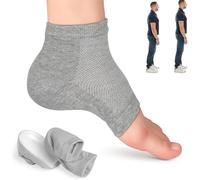 Rizzsoles Height Max Socks, Rizzsoles Height Max Insoles, Invisible Shoe Lift Heel Pads, Height Increase Socks, Breathable Insole and Heel Protector for Women Men (Grey, 3.5cm)