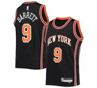 RJ Barrett New York Knicks #9 Black Youth 8-20 City Edition Swingman Jersey, Blue, 14-16