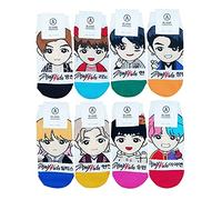 RJ Design Women's Kpop [Stray kids] Cartoon Character Socks- 8 Pairs set- Made in Korea