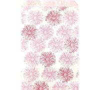 RJ Displays- 200 Pcs Pack Flower Paper Gift Paper Bags, 4" x 6" inch for Candy, Cookies, Small Gift, Crafts, Party Favor, Jewelry Merchandise