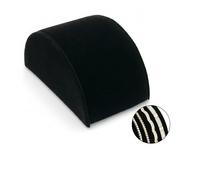 RJ Displays Black Velvet Half Moon Bracelets Holder Stand, Jewelry Display Ramp for Bracelet, Bangle, or Necklace Collection, Size 3x5x2.5 in (76x127x63 mm) and bracelet holder display