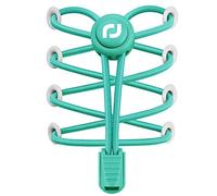 RJ-Sport Tieless Elastic Shoe Laces - Heavy Duty No Tie Shoelaces for Kids and Adult with Strong Lock and Speed Shoestrings, Number 024 - Solid Teal, One Size