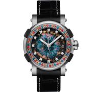 RJ Watches ARRAW Star Twist Titanium Glowing Eye Nebula 39mm - Blue RJ-069