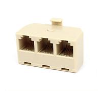 RJ11 6P4C Telephone Adapter Male to 3 Female Telephone Connector Plug Telephone Line Splitter Convenient and nice