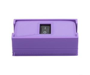 RJ11 Switch Connector for Telephone Fax ADSL Modem - Silence Ringer Adapter Control Line Splitter to Stop Unwanted Calls & for internet for access - Purple ABS Housing for Home Office Landline Safety