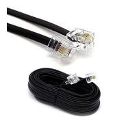 RJ11 Telephone Gold Plated Cable for Landline ADSL Modem Cable 2M, BT Plug to RJ11 Male Broadband 6P2C 2-PinMale to Male Router or Modem to RJ11 ideal for Phone Socket