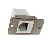 RJ12 6P6C Panel Mount Phone Socket with Gold Plated Contacts Female to Female Connector Mount Adapter Mount Jack for Industrial Control System