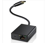 RJ45 100Mbps External Network Card Type C Port 4K Fire TV Stick LED Display Plug Play Ethernet Adapter for Smart TVs