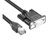RJ45 8P8C Ethernet to D-sub 9Pin RS232 Control Cable Extension Line for Effective Networking Hardware Communication Management Cable