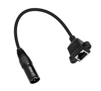 RJ45 Adapter Cable Female Converter Cable, 3 Pin RJ45 Adapter Cable Network Connector Audio Ethernet Converter Theatre Accessories