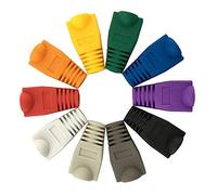 RJ45 Boots Cover Soft Plastic Ethernet Network Plug Sheath Cable Ends Plug Connector Cover Boots Cap 100PCS