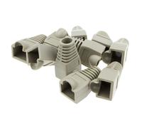 kenable RJ45 Boots For Networking Cables 6mm Entry Grey [10 Pack]