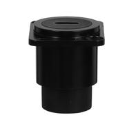 RJ45 Bulkhead Connector Type C Copper Plastic Panel Mount Socket | Pass through Adapter for Ethernet Cables, Screw Mounting, Black Finish, Protects Interface on Wall Plates