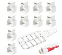 RJ45 Cable Lock Dust Cover With 1 Key, 10-pack RJ45 Network Cable Locks With 1 Key, Network Cables Lock For Home, School, Lab, Workplace, Conference Room, Laptop, Computer, Router