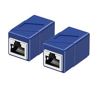 RJ45 Coupler, 2 Pack Ethernet Adapters Female to Female, Ethernet Cable Extender Adapter, 8-Pin Modular Straight Through, Network Connectors for Cat8/Cat7/Cat6/Cat6a/Cat5e/Cat5 Ethernet Cable(Blue)