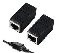 RJ45 Coupler,2PCS 10Gbps POE High-Speed Ethernet Connector, Shielded Female to Female,Network Extender for Cat7 Cat6 Cables, High-Speed Internet Joiner,Corrosion-Resistant Stainless Steel Shell