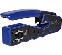 RJ45 Crimp Tool, Pass Through Ethernet Crimping Tool for Cat5, Cat6, Cat7 end Pass-Thru Connector, Supports Stripping and Cutting