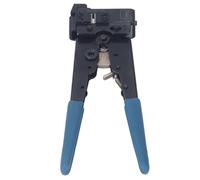 RJ45 Crimping Tool | Carbon Steel Head & Grip - Enhanced Rubber Handle | 8P Network Crimper for Ethernet Cables/Data Cabling / CAT5 CAT6 | Ratchet Structure with Guard