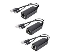 RJ45 Data Splitter PoE Adapter USB C 5V 2.4A Fast Ethernet, A | 100Mbps Power Separator for Camera Corner Expansion