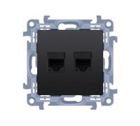RJ45 Dual Computer Socket Category Simon 10 C52.01/49