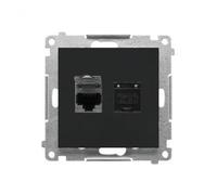 RJ45 Dual Computer Socket Category Simon 55 T62.01/149