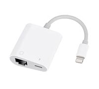 RJ45 Ethernet Adapter for lPhone[Compatible with Apple MFi Certified],10/100Mbps,Support iOS 15, Ethernet Adapter with Charge Port