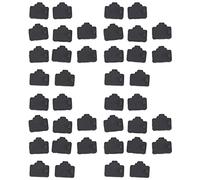 RJ45 Ethernet Hub Port Dust Plug Protective Caps 40pcs Black