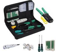 Rj45 Ethernet Network Cat7/6/5 Cable Tester Crimper Stripper Cutter Tool Kit Set