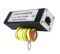 RJ45 Ethernet Network Surge Protector for POE Network Switch Camera 1000Mbps Gigabit POE Network Thunderstorm Protection