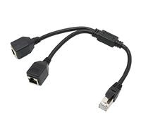 RJ45 Ethernet Splitter Cable Extender Function Excellent Connection RJ45 Ethernet Adapter Cable for All Home Office Networks