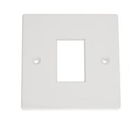 Kenable Rj45 Face Plate Wall Socket Single 1 Port For Rj45 Lj6C Keystone Jack Inserts