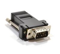 RJ45 Female Socket to 9 pin Serial DB9 Male Plug Adapter