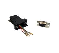 RJ45 Female Socket to 9 pin Serial DB9 Socket Adapter