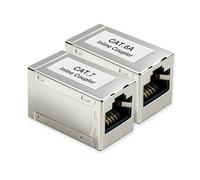 RJ45 Female to CAT6/6A Shielded Keystone Coupler Inline Ethernet Extender Adapter Cable(CAT6 1Pcs)