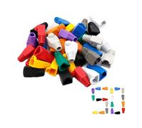 Rj45 Jacket - Rj45 Crystal Heads Jacket,Protective Rj45 Adapter Protective Sleeve, Crystal Heads Protection Cover for Workplace
