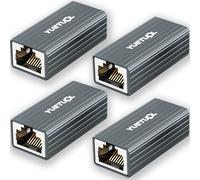 RJ45 LAN Cable Extender Coupler - 10 Gigabit Ethernet Network Cable Connector for Network Cable, Network Coupler, Cat8 Cat7 Cat6 Cat5e Cat5 Patch Cable (4PCS)