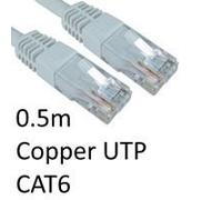 RJ45 (M) to RJ45 (M) CAT6 0.5m White OEM Moulded Boot Copper UTP Network Cable