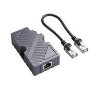 RJ45 Network Adapter, Easy Connection, High Efficiency, Stable and Reliable, 10/100/1000MB/s Ethernet Cord Converter Kit, POE Injector for Dishy V2