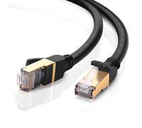 RJ45 Network Ethernet Cable F/FTP Cat 7, 2xRJ45 plugs, 1m black; UGREEN/11268